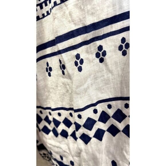 JM Collection Button Down Linen Shirts Long Sleeve Casual Blouses Top - Picture 7 of 7